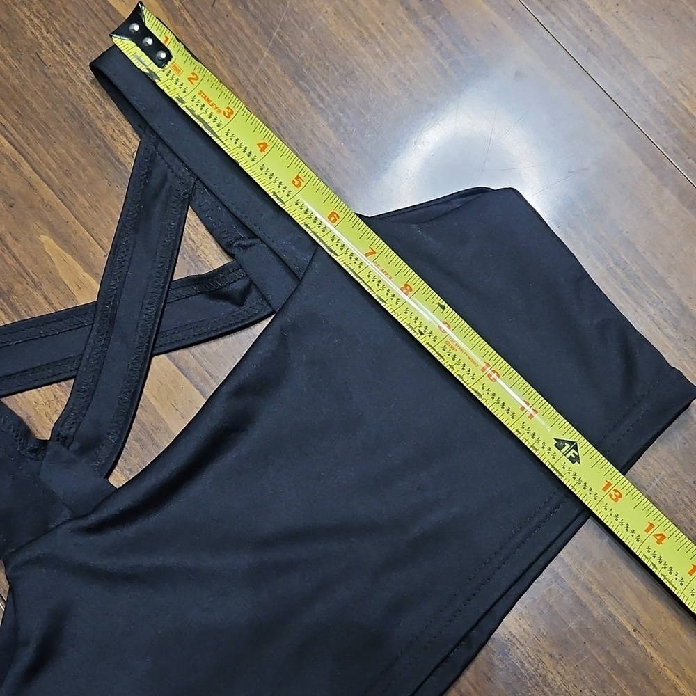 Crisscross Back Black Sports Bralette - Women Intimates - Picture 7 of 8